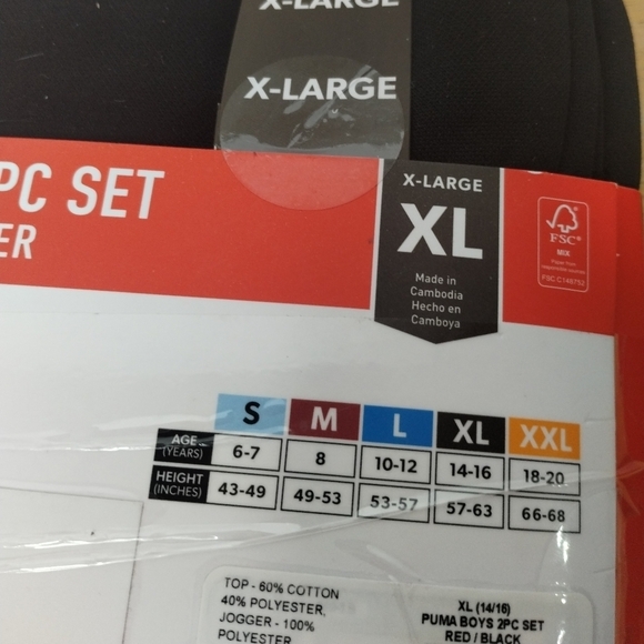 New Puma kids boys 2 PC Tee and jogger set - Picture 3 of 3